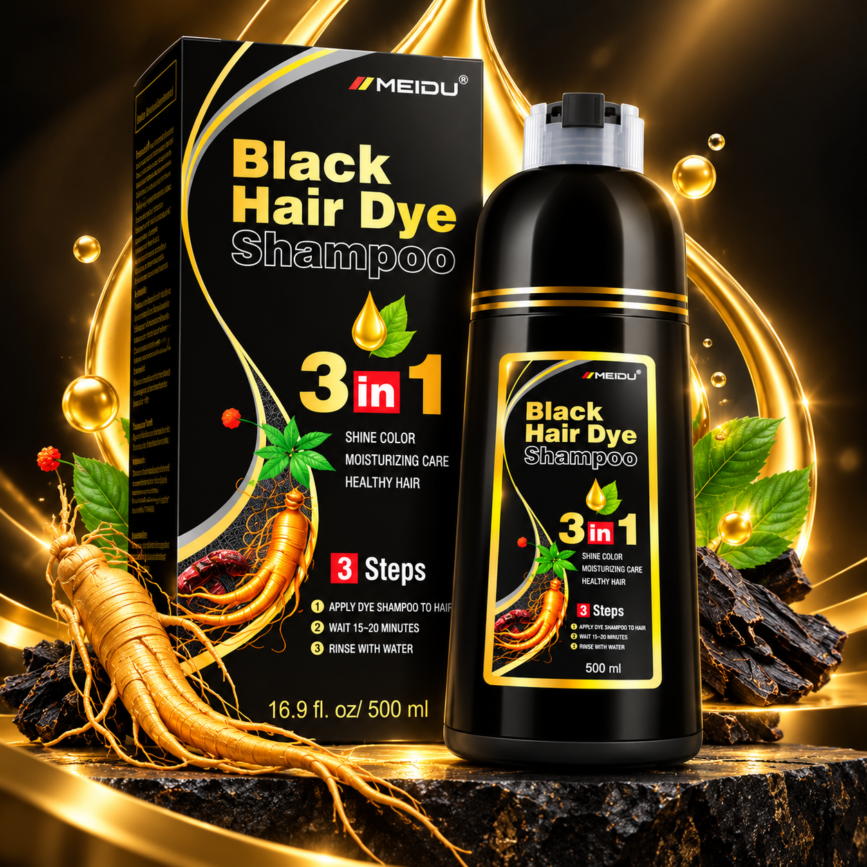Shampoo Anticanas - Black Hair Dye